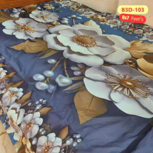 3D Waterproof Bed Sheet-103-6X7 Feet's