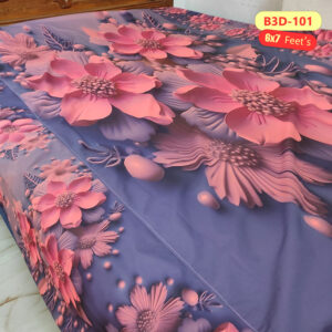 3D Waterproof Bed Sheet-101-6X7 Feet's